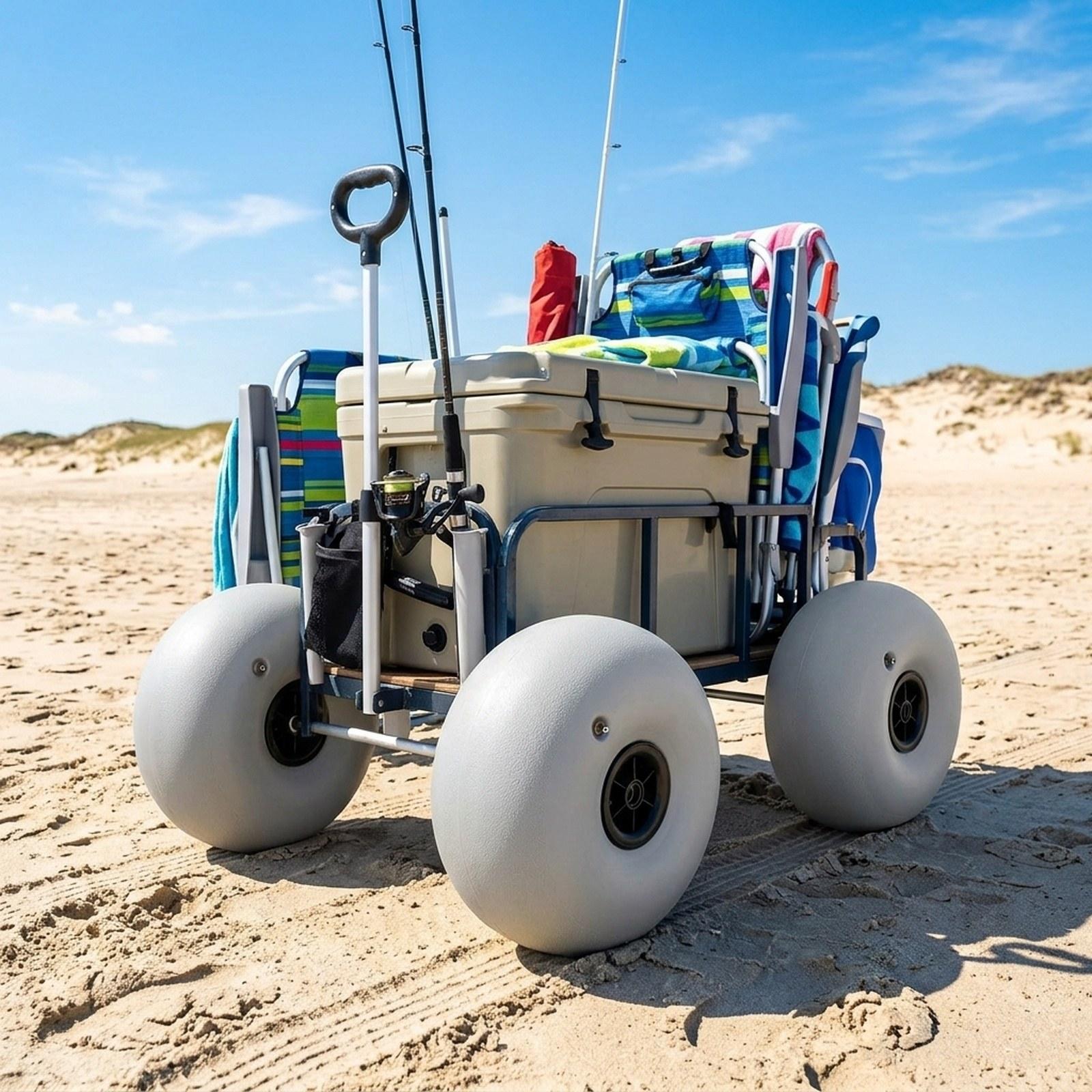 Fishing Kayak Cart - Chariot de plage avec roues de