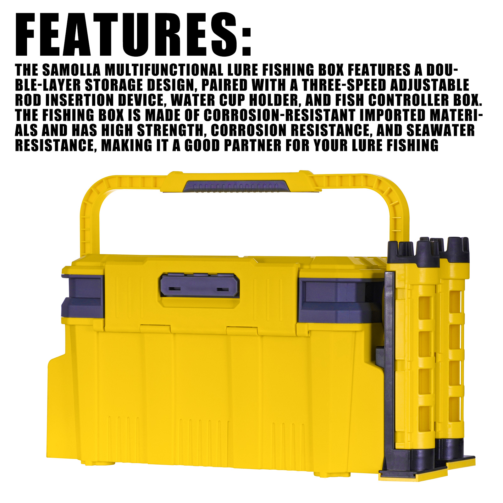 Grande boîte de pêche multifon - Fishing Kayak Crate avis et prix