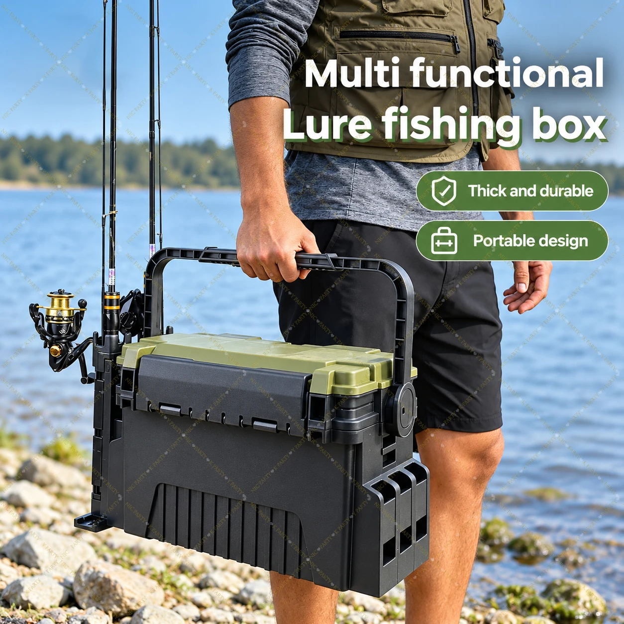 Boîte de pêche de grande capac - Fishing Kayak Crate avis et prix